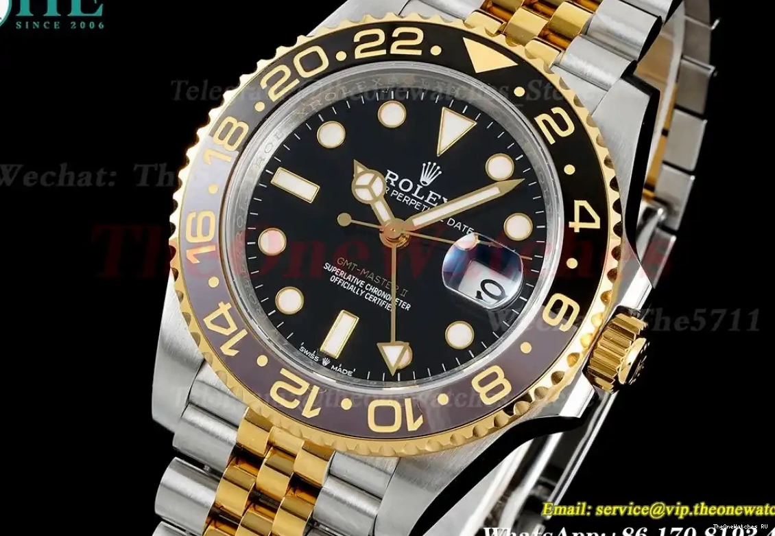 II APF SS YG Black GRNR VR3285 126713 Master GMT Brown 0416
